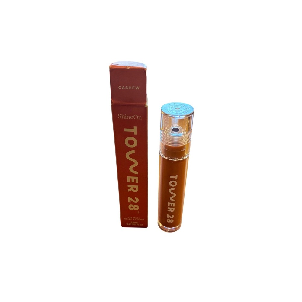 Tower 28 ShineOn Milky Lip Jelly CASHEW Rosy Brown Non-Sticky Gloss NIB